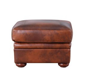 Arizona Marco Leather Upholstered Rectangular Ottoman