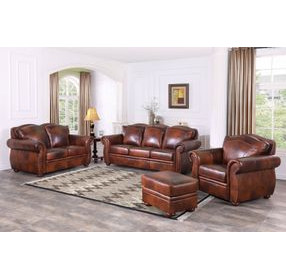 Ardentia Marco Leather Upholstered Living Room Set with Nailhead Trim