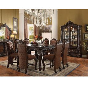 Versailles Cherry Oak 55" Square Counter Height Dining Room Set
