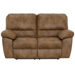 Stetson Canyon 65" Lay Flat Power Reclining Loveseat with USB Charging