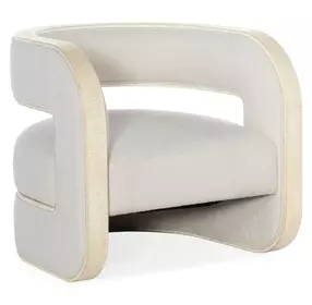 Cascade Lacquered Burlap Accent Chair