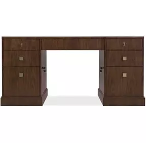 Archives Dark Brown 65" Executive Desk