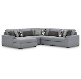 Bealton Salt and Pepper 5 Piece Sectional with LAF Chaise