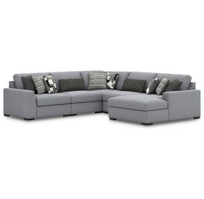 Bealton Salt and Pepper 5 Piece Sectional with RAF Chaise
