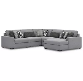 Bealton Salt and Pepper 5 Piece Sectional with RAF Chaise