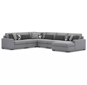 Bealton Salt and Pepper 6 Piece Sectional with RAF Chaise