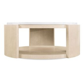 Westwood Light Brown and White Volakas Stone Top Cocktail Table