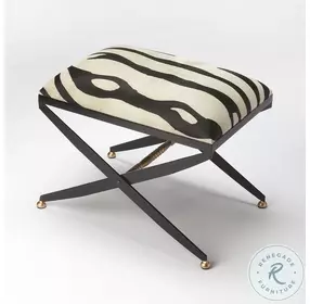 Liddy Hair-On-Hide Stool