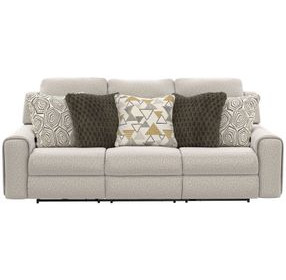 Micah Oatmeal 97" Deep Seat Power Reclining Sofa