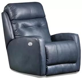 Bank Shot Horizon Leather Power Recliner with Power Headrest and USB Charging