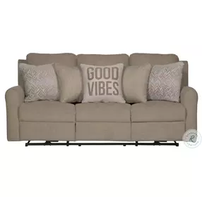 Calvin Putty Power Reclining 83" Sofa