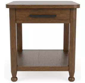 Calhoun Whiskey Oak Rectangular End Table