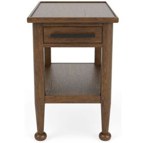 Calhoun Whiskey Oak Rectangular Chairside Table