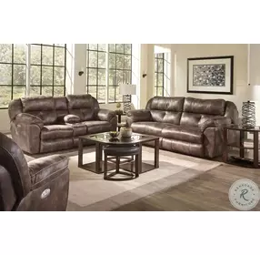 Ferrington Dusk Lay Flat Power Reclining Living Room Set With Power Headrest And Lumbar
