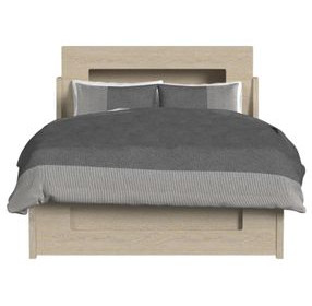 Darby Desert Full Storage Panel Bed with USB Charging and LED