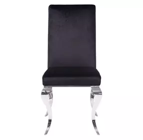 Fabiola Black Upholstered Side Chair Set of 2