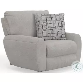 Maxwell Cream Deep Seat Lay Flat Power Recliner