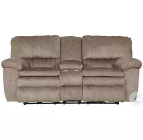 Reyes Portabella Lay Flat Power Reclining Console 82" Loveseat