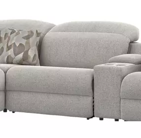 Terrence Oyster Armless Power Recliner with Power Adjustable Headrest