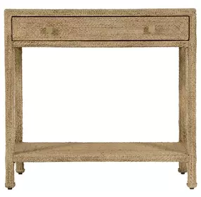 Como Natural Rectangular Console Table