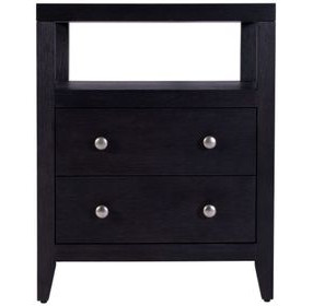 Dana Antique Coffee 2 Drawers Nightstand