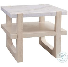 Newport Sunbleached Ash Rectangular End Table