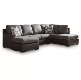 Helson Fossil 2 Piece Modular Sleeper Sectional with RAF Chaise