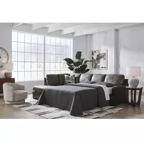 Helson Fossil 85" RAF Queen Sofa Chaise Sleeper