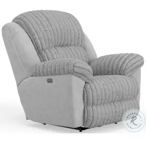 Shaggy Moonstruck Power Recliner with Zero Gravity