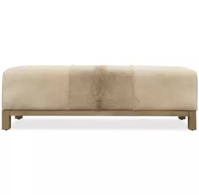 Melange Brown Upholstered 61" Bed Bench