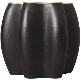 Melange Black and Gold Free Form End Table