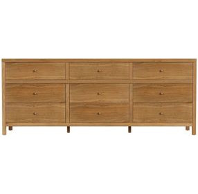 Nora Natural 9 Drawers Dresser