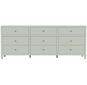 Nora Sage Green 9 Drawers Dresser