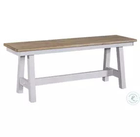 Lindsey Farm Weathered White And Sandstone Backless Bench