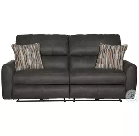 Dorian Charcoal Power Reclining 86" Sofa