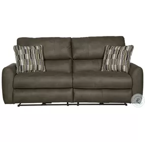 Dorian Pebble Power Reclining 86" Sofa