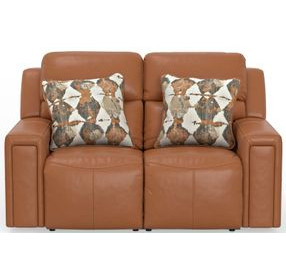 Arezzo Whiskey Zero Gravity Power Reclining Loveseat with Power Headrest
