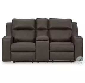 Lavenhorne Granite Reclining Console Loveseat