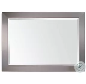 Stainless Brushed Chrome Rectangular Wall Mirror