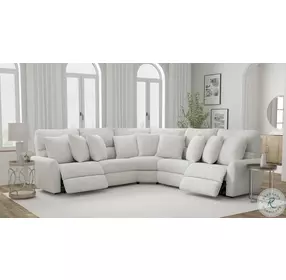 Majesty White Deep Seat Power Reclining Sectional
