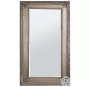 Prazzo Antique Silver Leaf Rectangular Floor Mirror