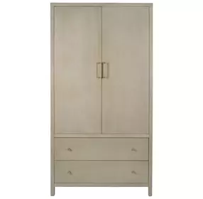 Nora Antique Taupe 2 Drawer Armoire