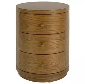 Nora Light Natural Round End Table