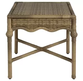 Scarlett Chocolate Outdoor Square End Table