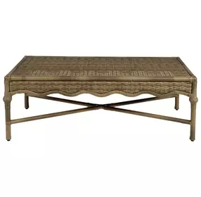 Scarlett Chocolate Outdoor Rectangular Coffee Table