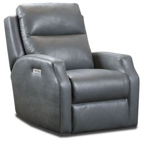 Kendall Ash Leather Zero Gravity Triple Power Recliner with USB Charging