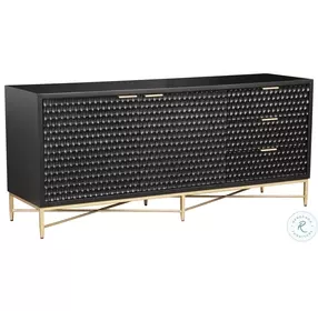 Black Pearl 3 Drawer TV Stand