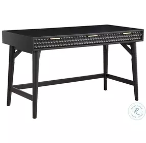 Black Pearl 3 Drawer Large Desk