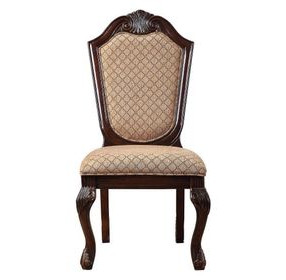 Chateau De Ville Brown Upholstered Side Chair Set of 2
