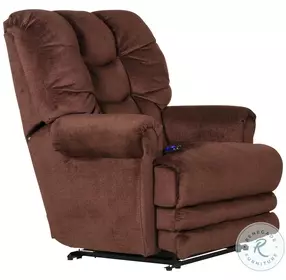 Malone Merlot Lay Flat Power Recliner